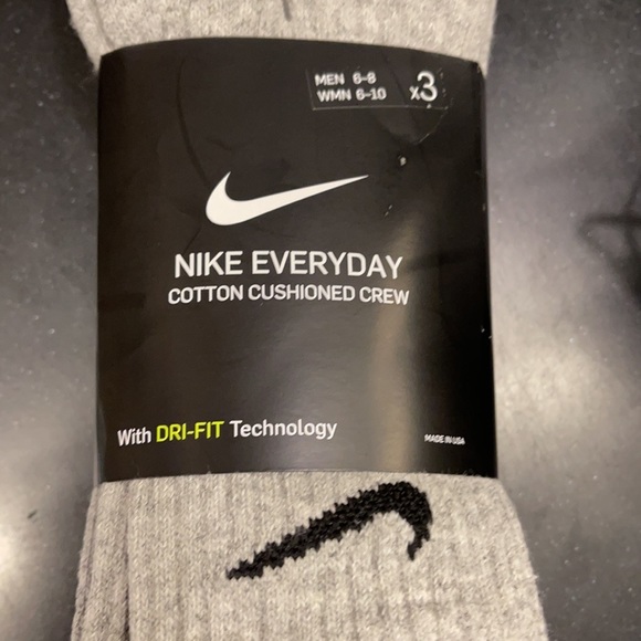 3 pairs set Nike Socks Everyday Cushioned Crew - Picture 4 of 16